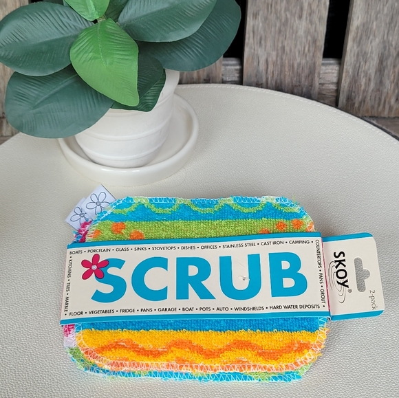 NWT Skoy Vibrant Scrub Sponge Set of 2 - Picture 1 of 6